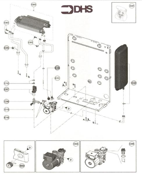 Exploded Diagram for WATER LINE ASSY