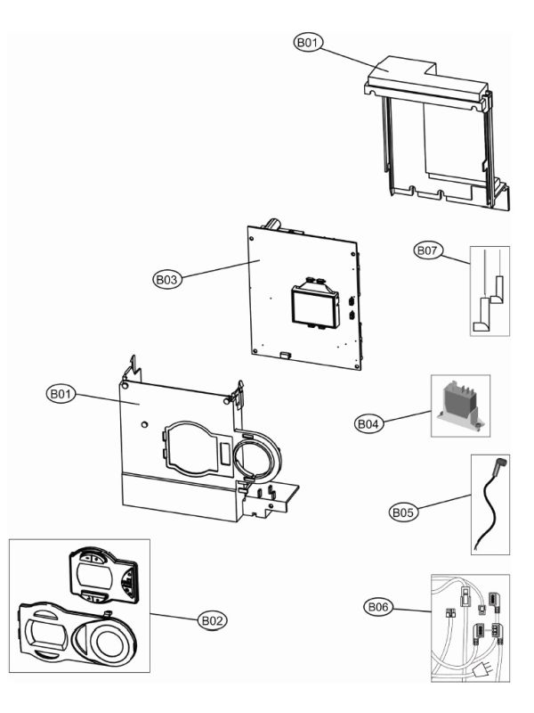 Exploded Diagram for CONTROLS