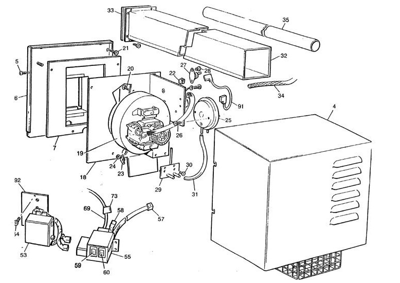 Exploded Diagram for FAN ASSEMBLY