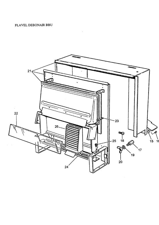 Exploded Diagram for FIREBOX ASSEMBLY