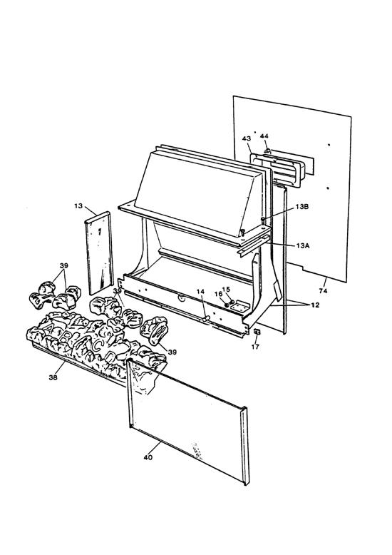 Exploded Diagram for FIREBOX ASSEMBLY