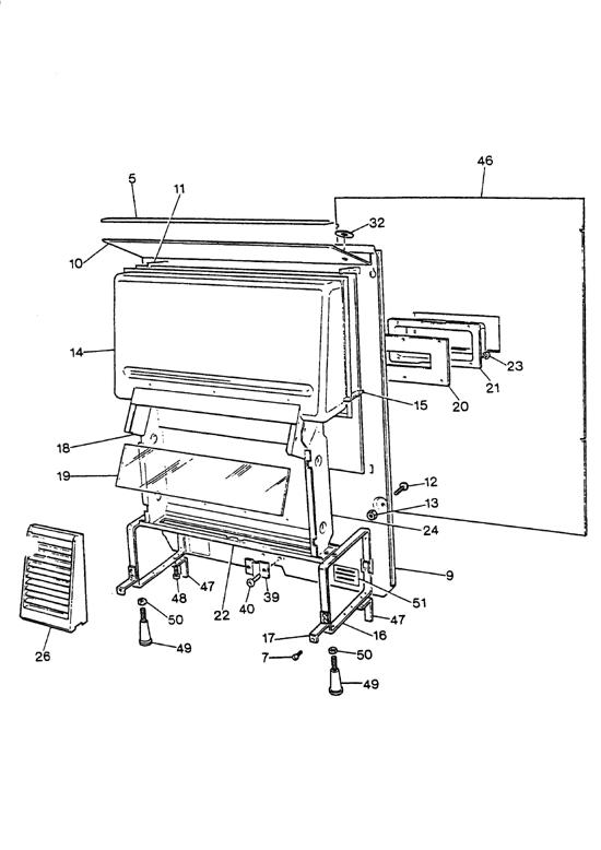 Exploded Diagram for FIREBOX ASSEMBLY