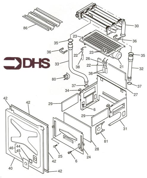 Exploded Diagram for BURNER ASSY