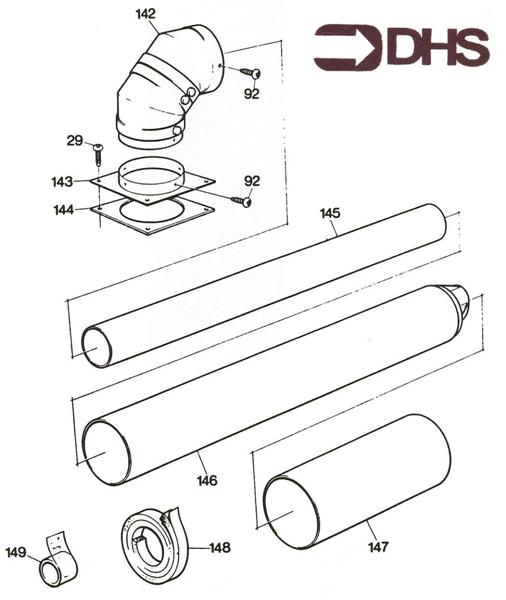 Exploded Diagram for FLUE ASSY