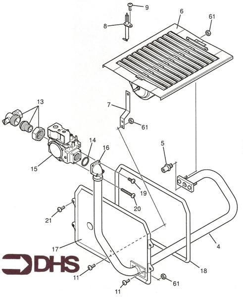 Exploded Diagram for BURNER