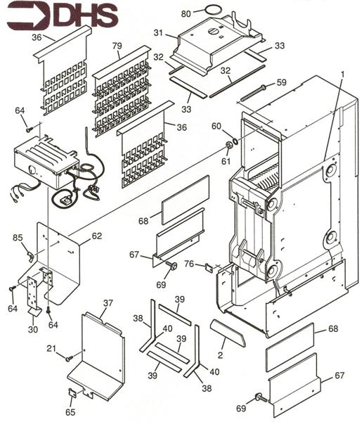 Exploded Diagram for HEAT EXCHANGER