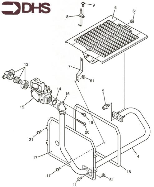 Exploded Diagram for BURNER