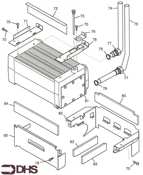 Exploded Diagram for HEAT EXCHANGER