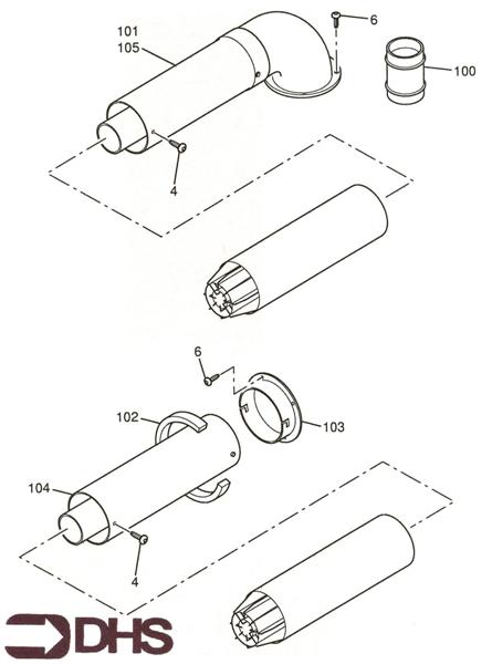 Exploded Diagram for FLUE DUCT