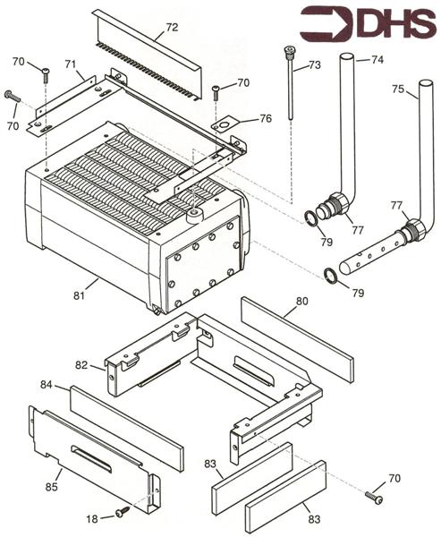 Exploded Diagram for HEAT EXCHANGER