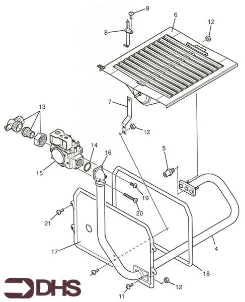 Exploded Diagram for BURNER