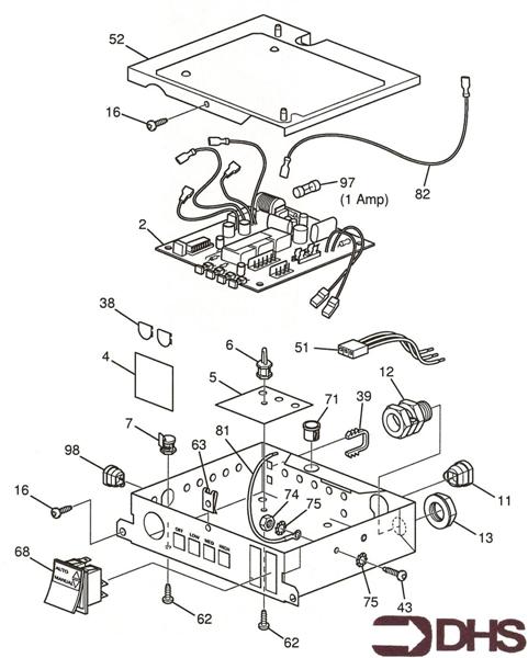 Exploded Diagram for CONTROL BOX ASSY
