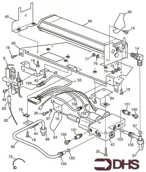 Exploded Diagram for BURNER ASSY