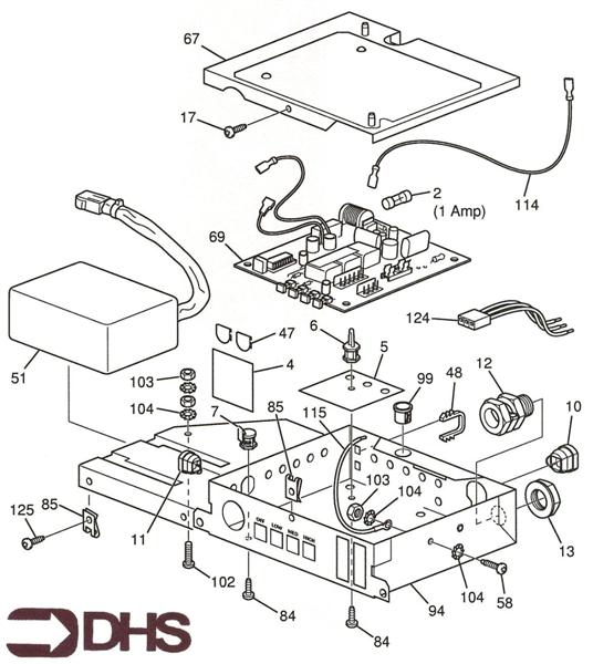 Exploded Diagram for CONTROL BOX ASSY