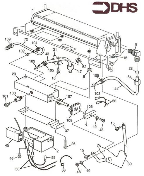 Exploded Diagram for GAS CONTROL SECTION