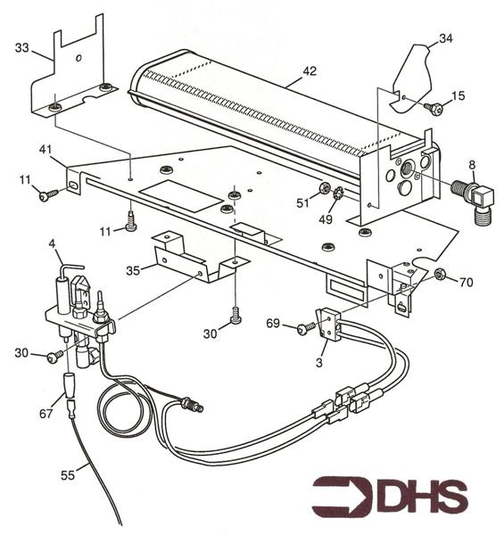 Exploded Diagram for BURNER ASSY