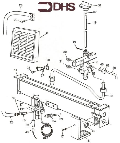 Exploded Diagram for BURNER ASSY