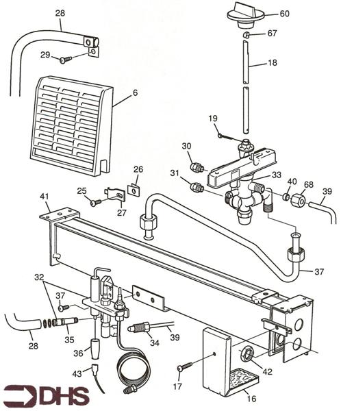 Exploded Diagram for BURNER ASSY