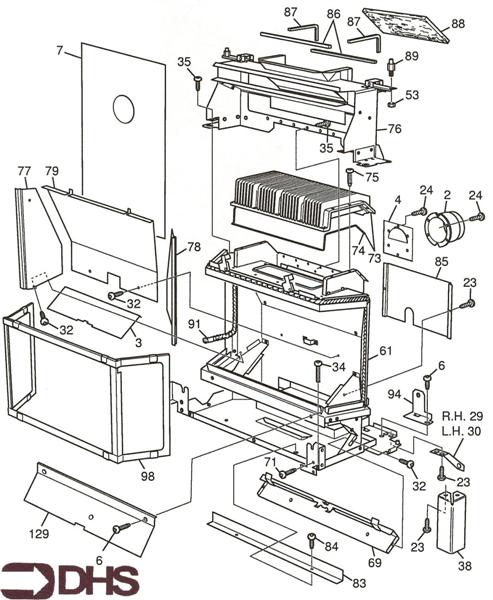 Exploded Diagram for HEAT EXCHANGER