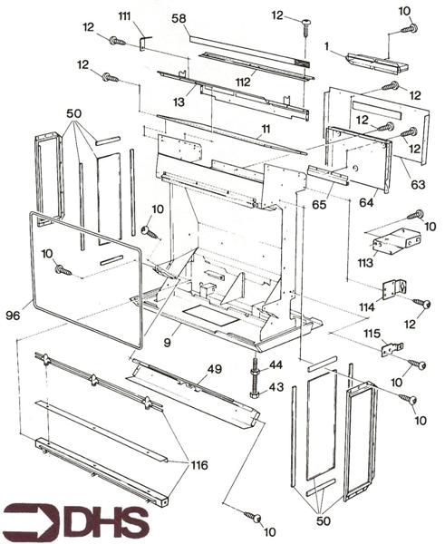 Exploded Diagram for COMBUSTION CHAMBER