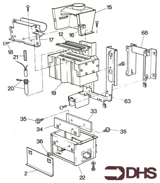 Exploded Diagram for HEAT EXCHANGER