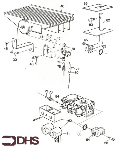 Exploded Diagram for BURNER