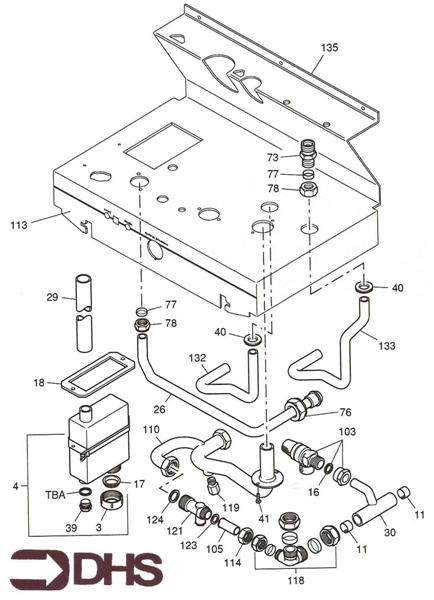 Exploded Diagram for GAS PIPE ASSY