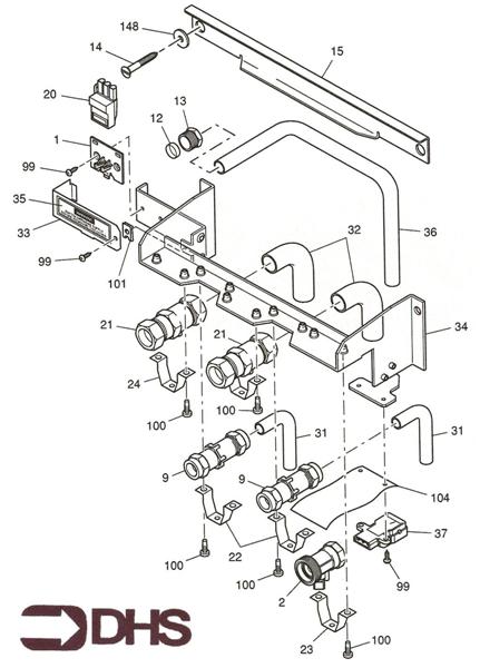Exploded Diagram for WATER VALVE