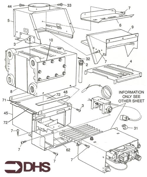Exploded Diagram for HEAT EXCHANGER