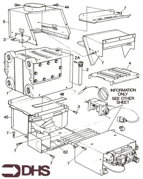 Exploded Diagram for HEAT EXCHANGER