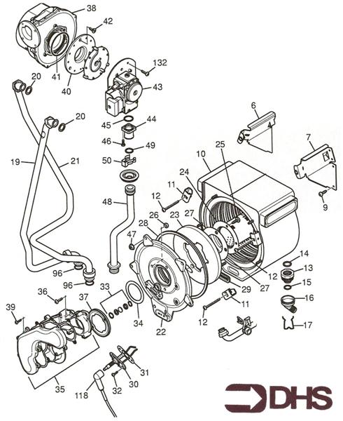 Exploded Diagram for HEAT EXCHANGER