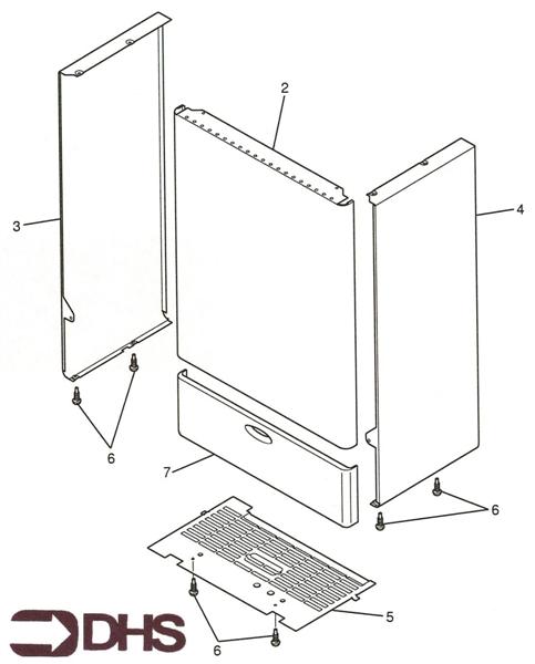 Exploded Diagram for OUTER CASING ASSY