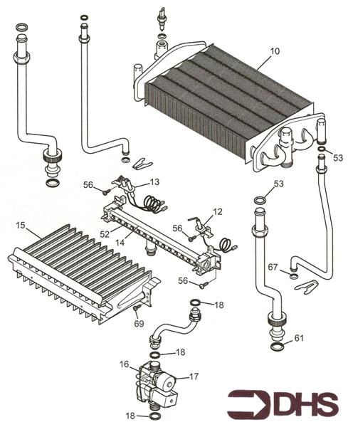 Exploded Diagram for HEAT EXCHANGER