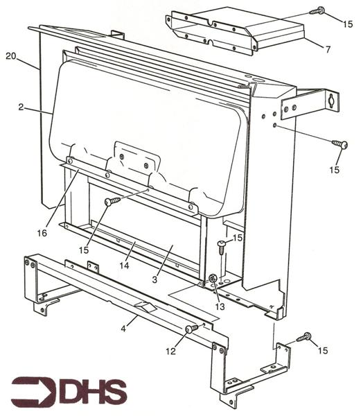 Exploded Diagram for HEAT EXCHANGER ASSY