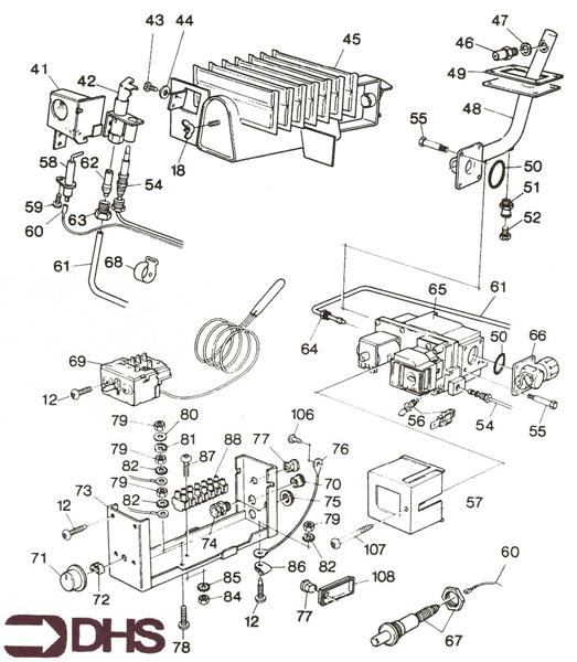 Exploded Diagram for THERMOSTAT ASSY