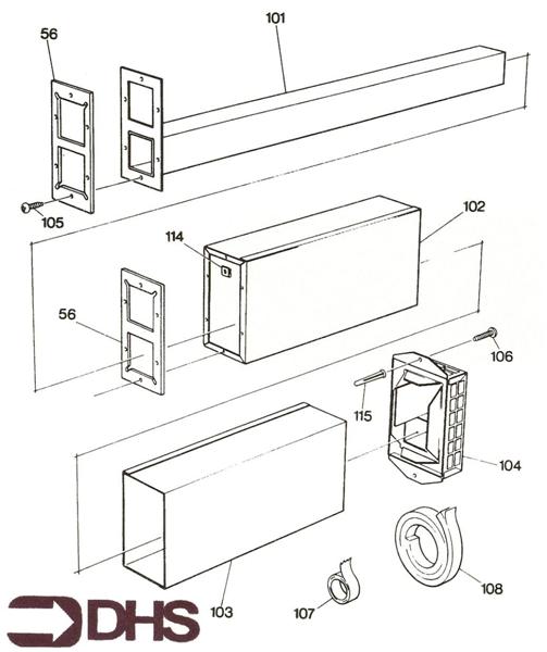 Exploded Diagram for AIR DUCT ASSY