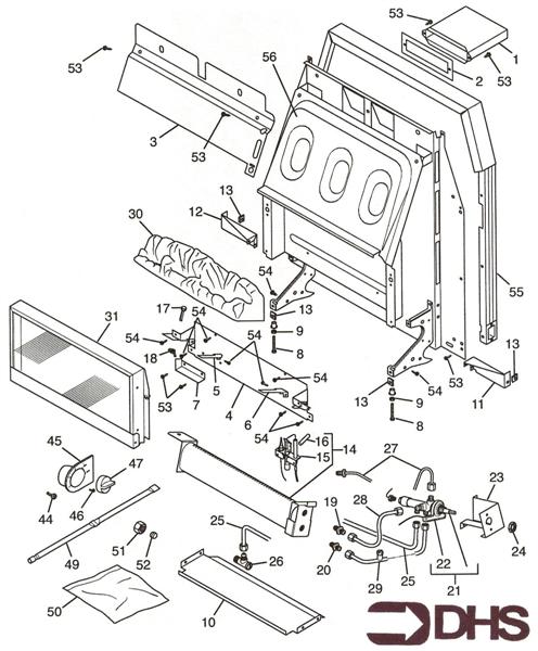 Exploded Diagram for GAS/CONTROLS