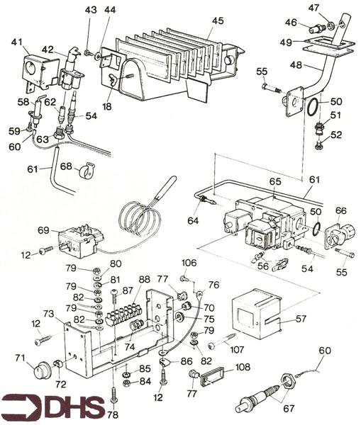 Exploded Diagram for THERMOSTAT ASSY