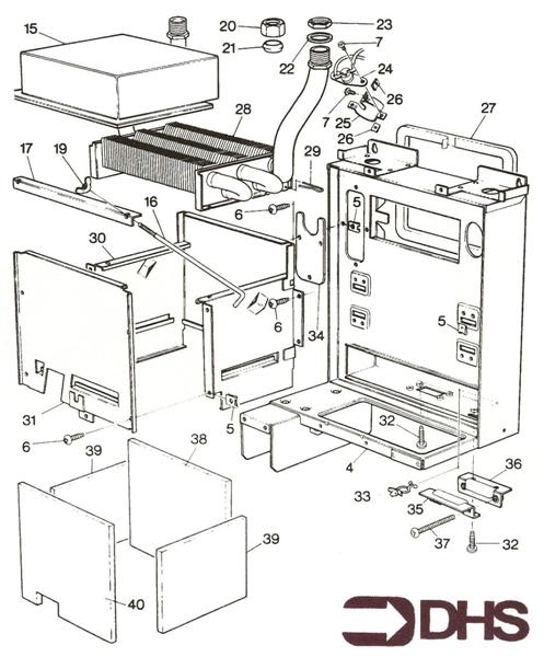 Exploded Diagram for HEAT EXCHANGER