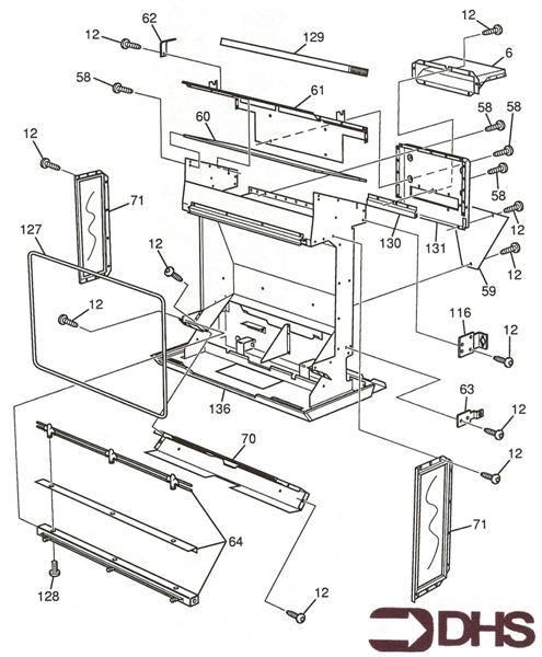Exploded Diagram for COMBUSTION CHAMBER