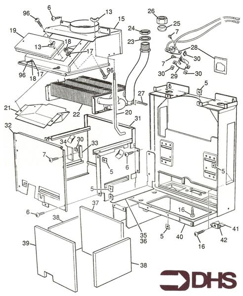 Exploded Diagram for HEAT EXCHANGER