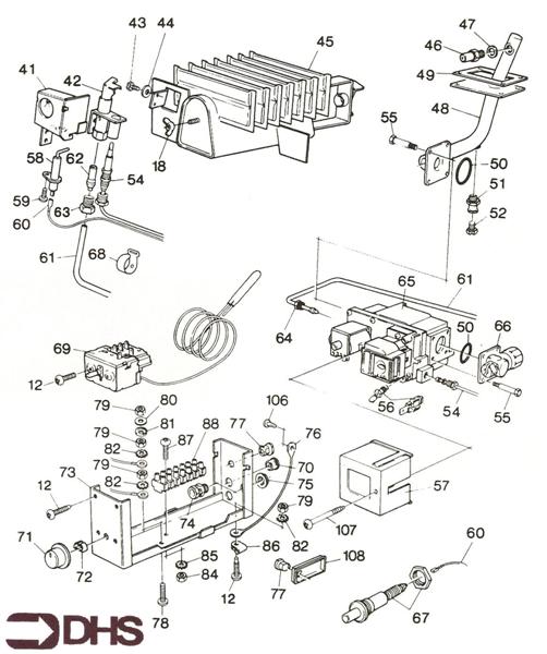 Exploded Diagram for THERMOSTAT ASSY