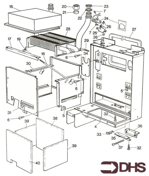 Exploded Diagram for HEAT EXCHANGER