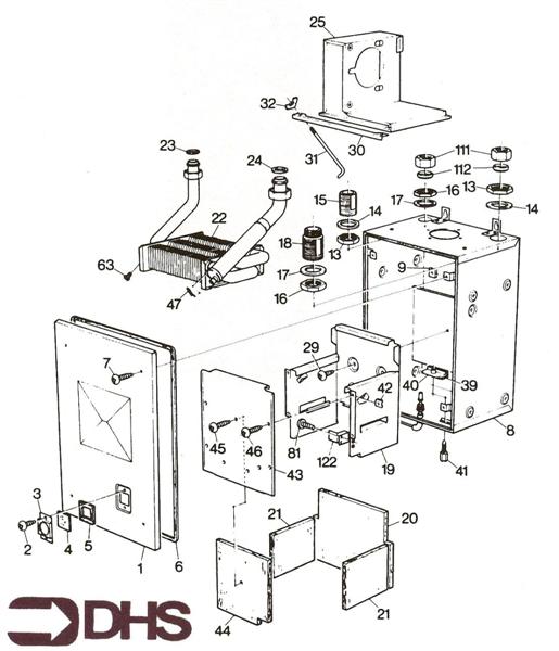 Exploded Diagram for HEAT EXCHANGER