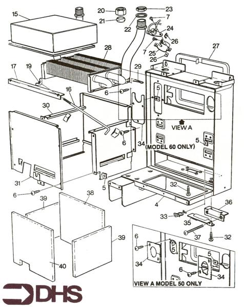 Exploded Diagram for HEAT EXCHANGER