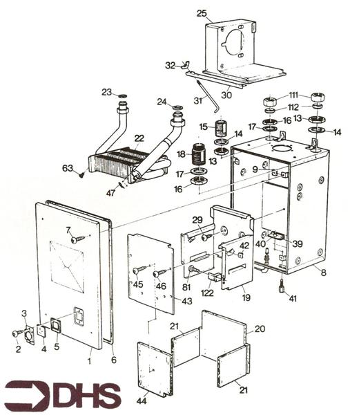 Exploded Diagram for HEAT EXCHANGER