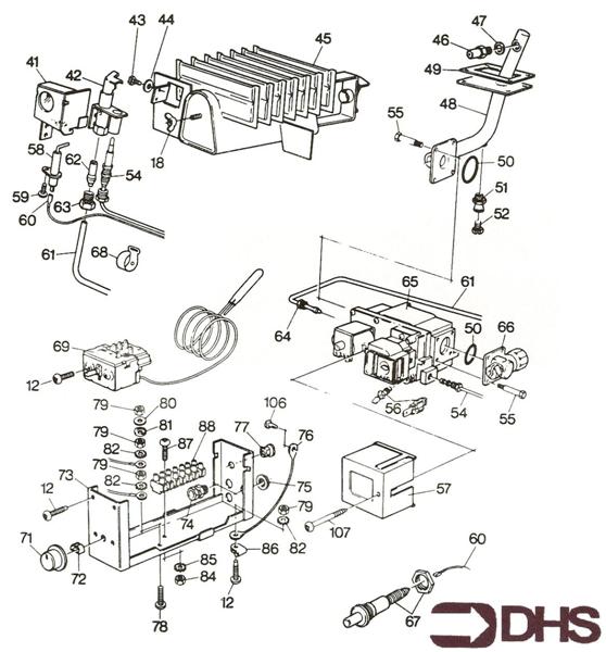 Exploded Diagram for THERMOSTAT ASSY