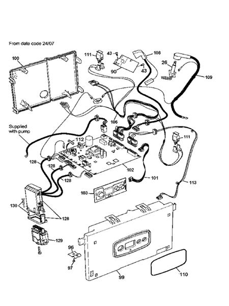 Exploded Diagram for ELECTRONICS FR WK24-07