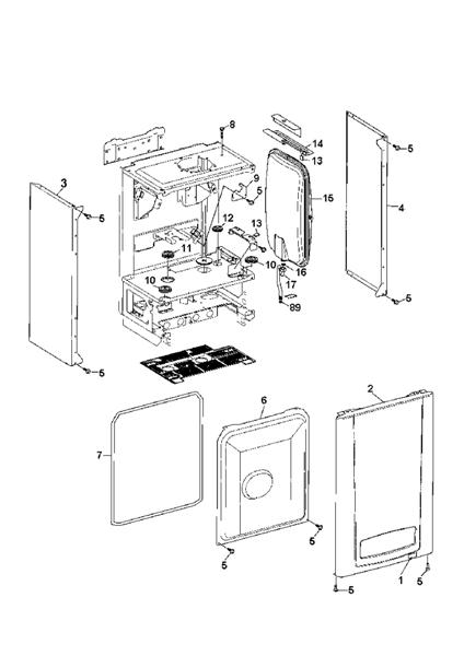 Exploded Diagram for CASING ASSY