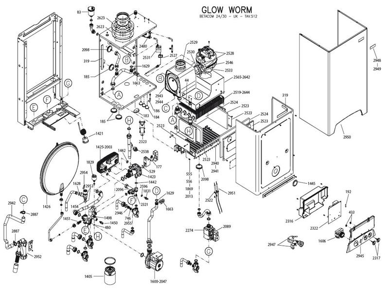 Exploded Diagram for ALL PARTS